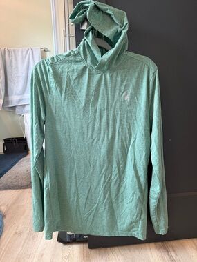 Spyder Mint Green Hooded Performance Top